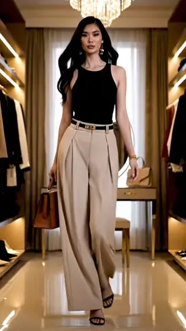 ZANZEA Korean Style Women Formal Office High Waist Trousers Pleated Solid Color OL Work Long Pants #Trousers #pleated #formal #TikTokshop #fypage 