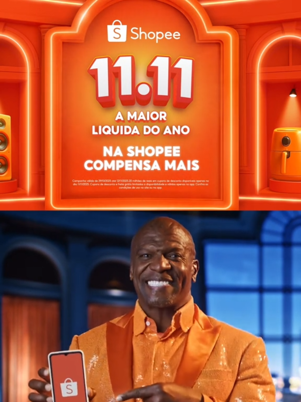 Veja o Link na Bio e aproveite as Ofertas, Descontos, Cupons e Frete Grátis no 11.11 da Shopee. #ofertas #descontos #cupons #fretegrátis #shopee 