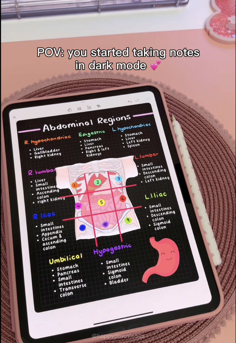 Dark mode notes 🖤✏️ Using paperlike screen protector and my digital notebook on the iPad ✨  #ipad #digitalnotes #notetaking #studytok #paperlikepartner @Paperlike 