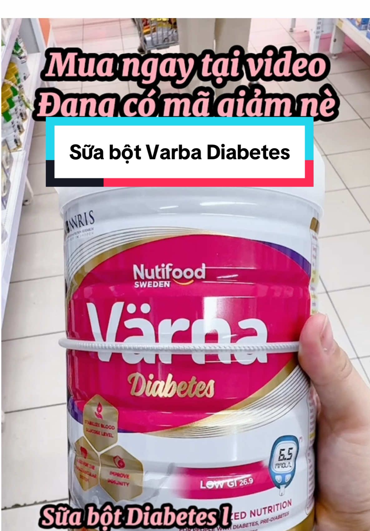 Sữa bột Varna Diabetes 🥛 – công thức dinh dưỡng chuyên biệt cho người tiểu đường và tiền tiểu đường. Giàu chất xơ hòa tan, đạm dễ hấp thu, giúp ổn định đường huyết, tăng cường sức khỏe tim mạch và hỗ trợ hệ tiêu hóa. Hương vị thanh nhẹ, dễ uống mỗi ngày. #varna #diabetes #suabot #tieuduong #dinhduong 