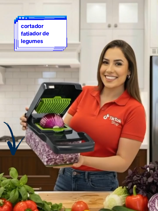 Ele chegou pra facilitar sua vida na cozinha, cortador fatiador ralador multifuncional de Legumes/vinagrete/alimentos/repolho/alho/Frutas/Legumes 2.0 Características Principais: Versatilidade Superior: Com lâminas afiadas de aço inoxidável, nosso cortador oferece a versatilidade necessária para cortar uma ampla gama de vegetais facilmente, proporcionando fatias uniformes e consistentes.#cortadorfatiador #titokshopviral #cortadordelegumes #donadadecasa #foyoryoupage @Achadosdalù/Tiktok 