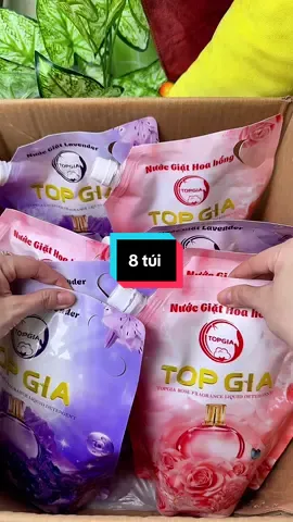 Combo 8 túi nước giặt xã đậm đặc thơm lâu miễn ship #letuven #nuocgiat #nuocgiatxa #nuocgiatxatopgia  @tuvengiadung  @tuvengiadung  @tuvengiadung 