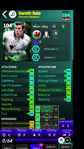 สูตรเตี๋ยว Gareth Bale  LMF107 สายเปิดโหม่ง+สมดุล แพ็ควันจันทร์ ที่03/11/68 #pes #efootball2026 #eFootball #efootballmobile #fyp 
