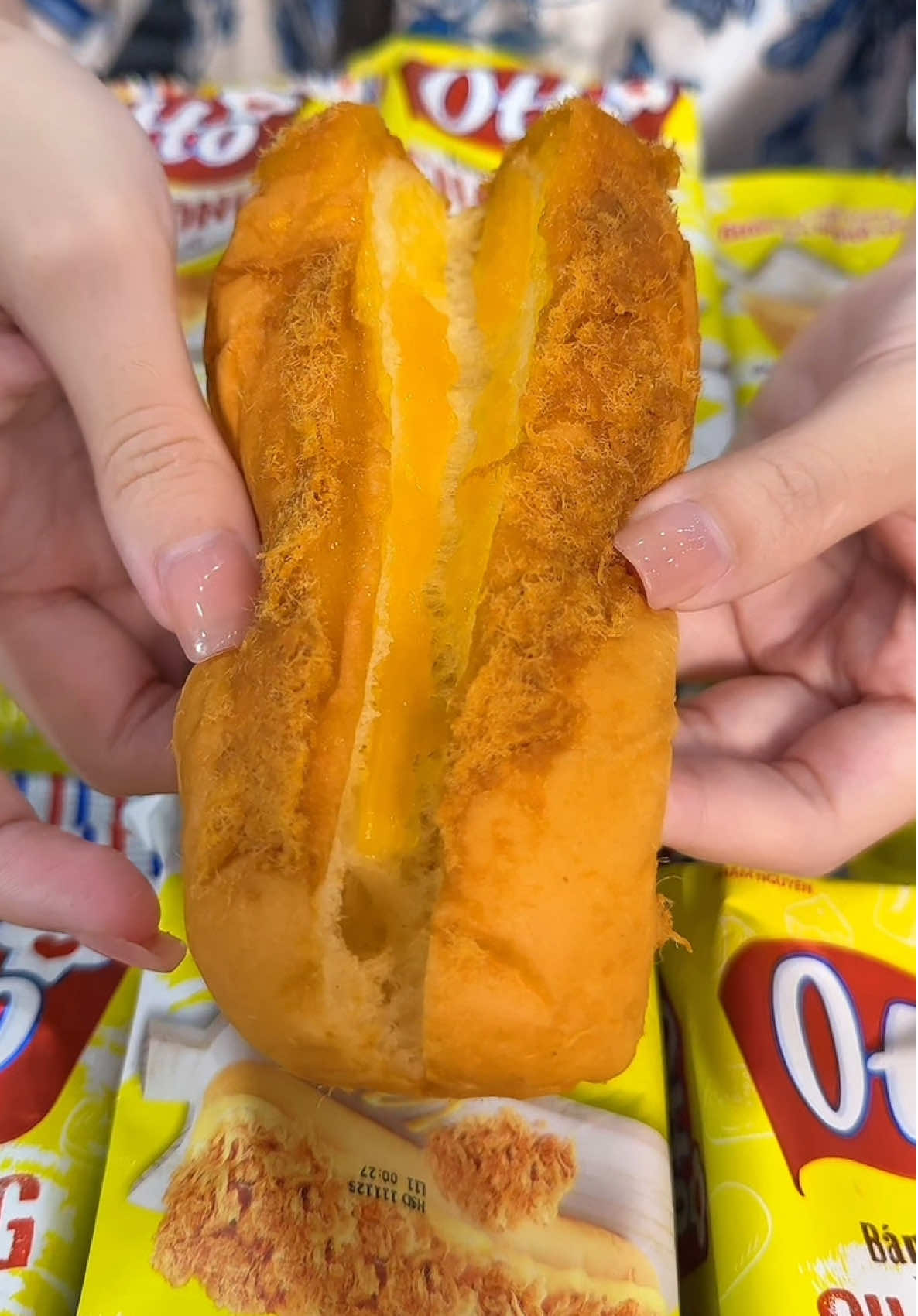 Bánh mì chà bông gà #banhmichabong #banhmi #doanvat #xuhuong 