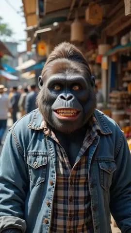 maneh boga teu gocap wkwkwk #ai #monyet #gorila #monyetlucu #komedi 