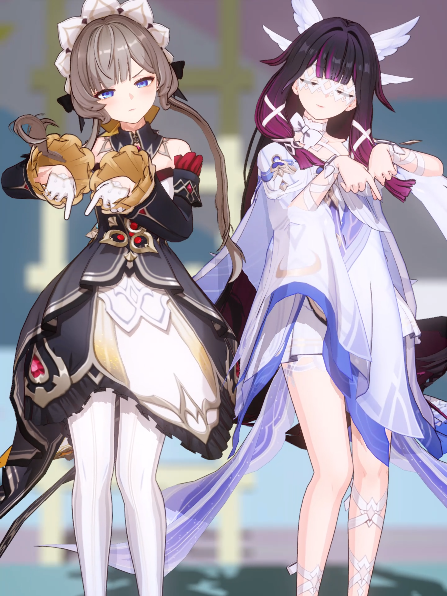 Sandrone Columbina 天天天国地獄国 #sandrone  #サンドローネ #桑多涅 #columbina #コロンビーナ #哥伦比娅 #GenshinImpact #genshin #mmd #原神