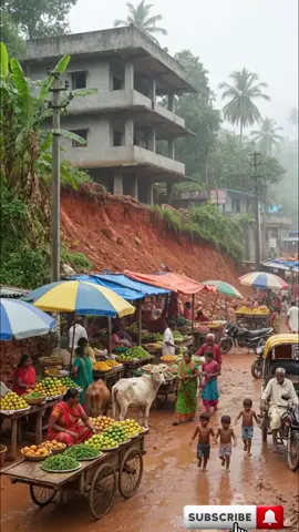 Landslide Buries The Area 🚨#disaster #landslide #shortvideo