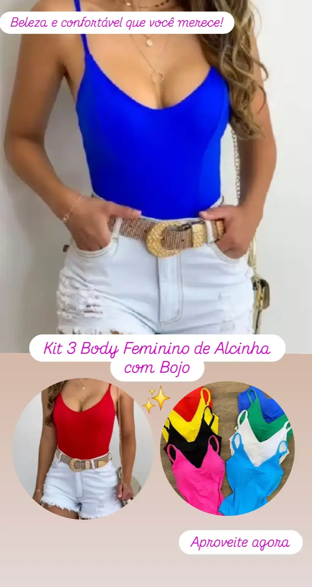 Beleza e conforto que você merece! Aproveite agora esse Kit 3 Body Feminino Alcinha com Bojo, link de compra disponível: https://s.shopee.com.br/7V8Bvaykoq (Copie e cole o link no seu navegador) Curta, comente, compartilhe e nos siga para mais 😉  #bodyalcinha #modafeminina 