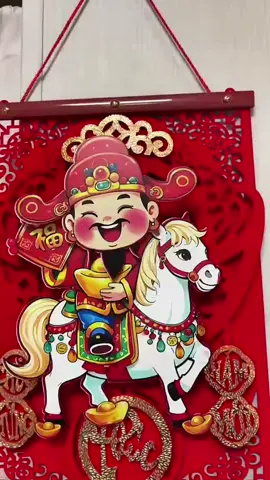 Thần tài lắc cưỡi ngựa đỏ trắng #phukientrangtri #tetbinhngo2026🧧🎆🧨 #phukientrangtritet #thantai #thantaicuoingua 
