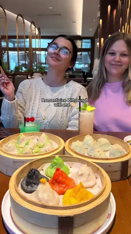 I grew up vegetarian so it’s nice to try getting out of my comfort zone with new foods, but I’ll always end up ordering the tofu 😂  #romanticizepittsburgh #pittsburgh #soupdumplings #food #dinner 