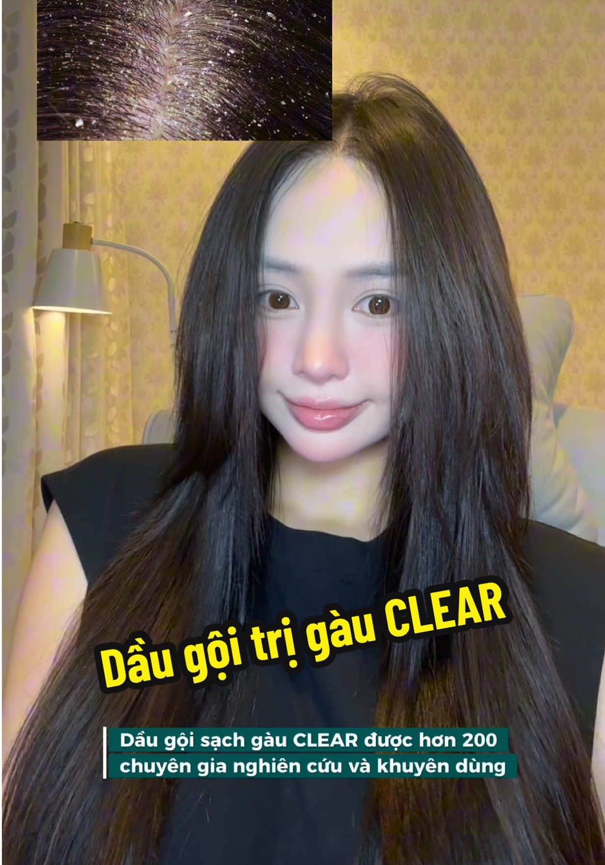 Dầu gội Clear lun là suy nghĩ đầu tiên của tui khi da đầu tui có gàu luôn á 👍🏻 Nay có phiên bản mới được các chuyên gia khuyên dùng nèee #Clear #HợpTáccùngUnilever #daugoitrigau #daugoi #daugoitrinam 