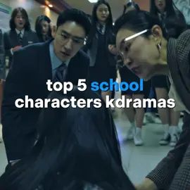 top 5 school characters kdramas #kdramas #recommendations #taxidriver #weakhero #theglory 
