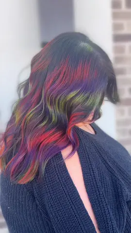 Halloweeeeeeeen hair🧡 #foryoupage #hairstylist #hairtok #halloween #prism 