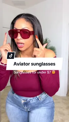 These aviator sunglasses are such a vibe especially for this price 🤯😍😍😍 #sunglasses #aviators #sunglassesfashion #tiktokshopcreatorpicks #tiktokshopblackfriday 