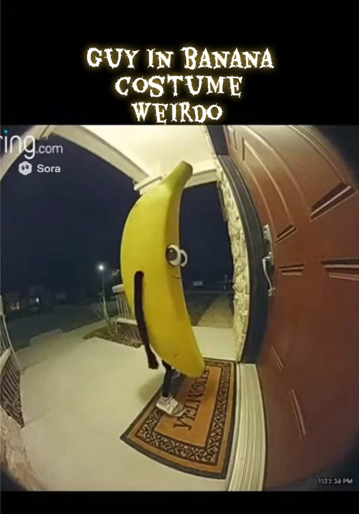 Weirdo banana guy #banana #sora #soraai #ai #brainrot 