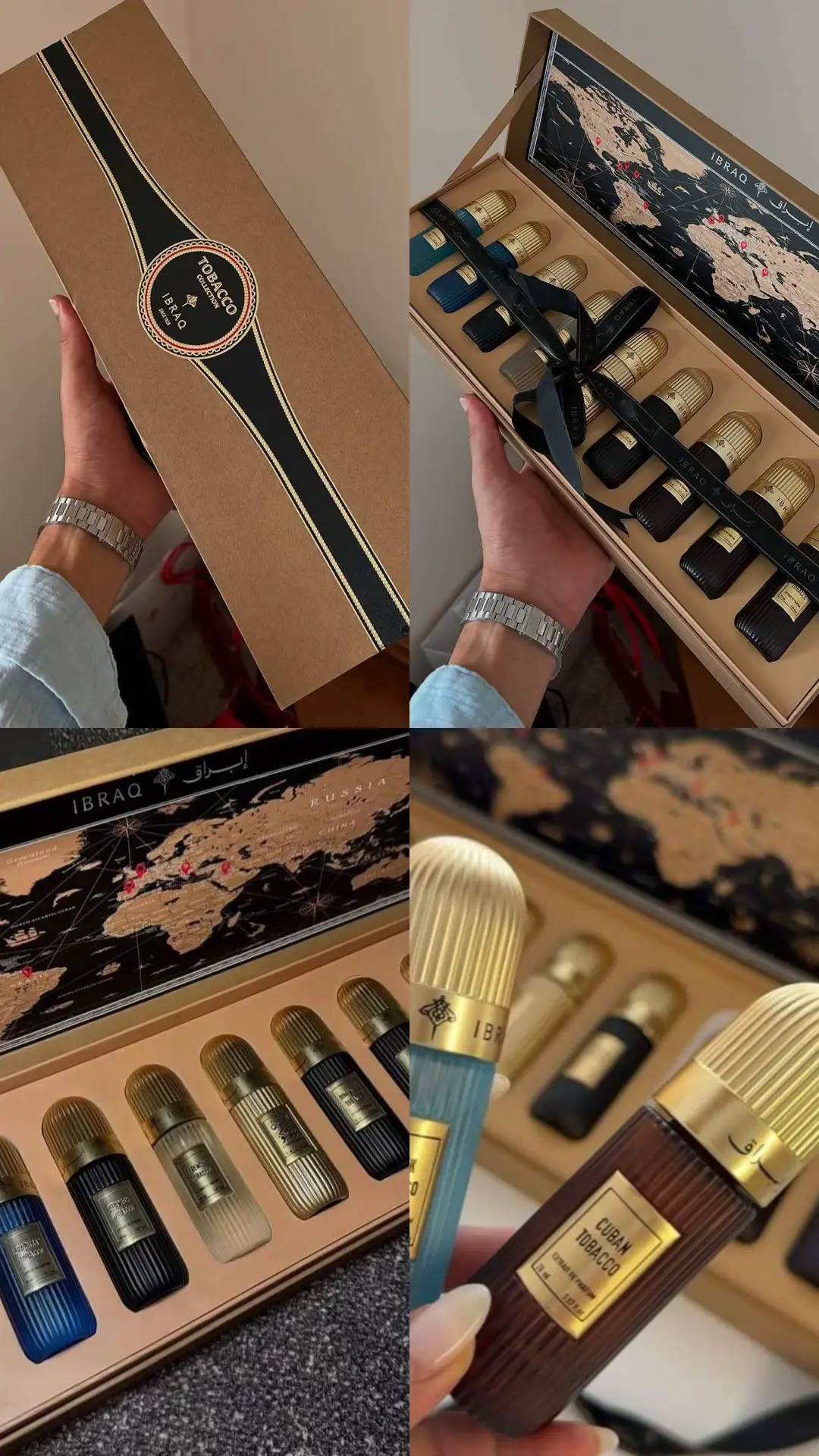 متوفر بكج  ابراق 9 عطور من مجموعة التوباكو  كل عطر 20 مل الكمية محدودة  الحجر على الواتساب   07710565959 السعر 31 الف