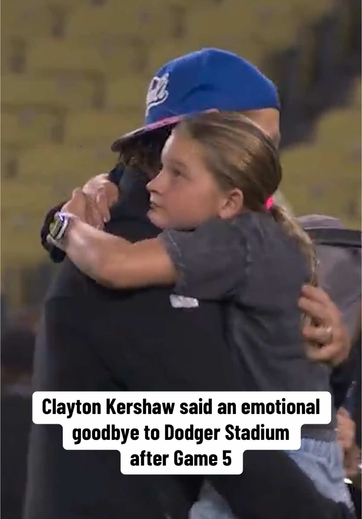 Taking it all in 💙🥹 #claytonkershaw #WorldSeries #dodgers