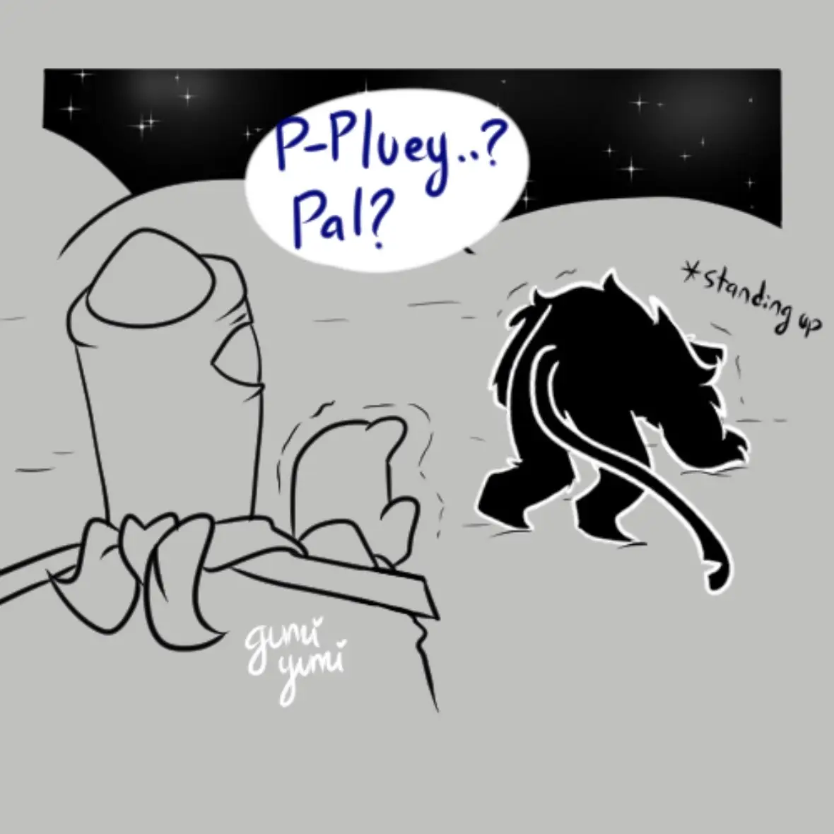 And now we go find him!  Again!  #deltarune #deltarunemike #plueydeltarune #jonglerdeltarune #battatdeltarune 