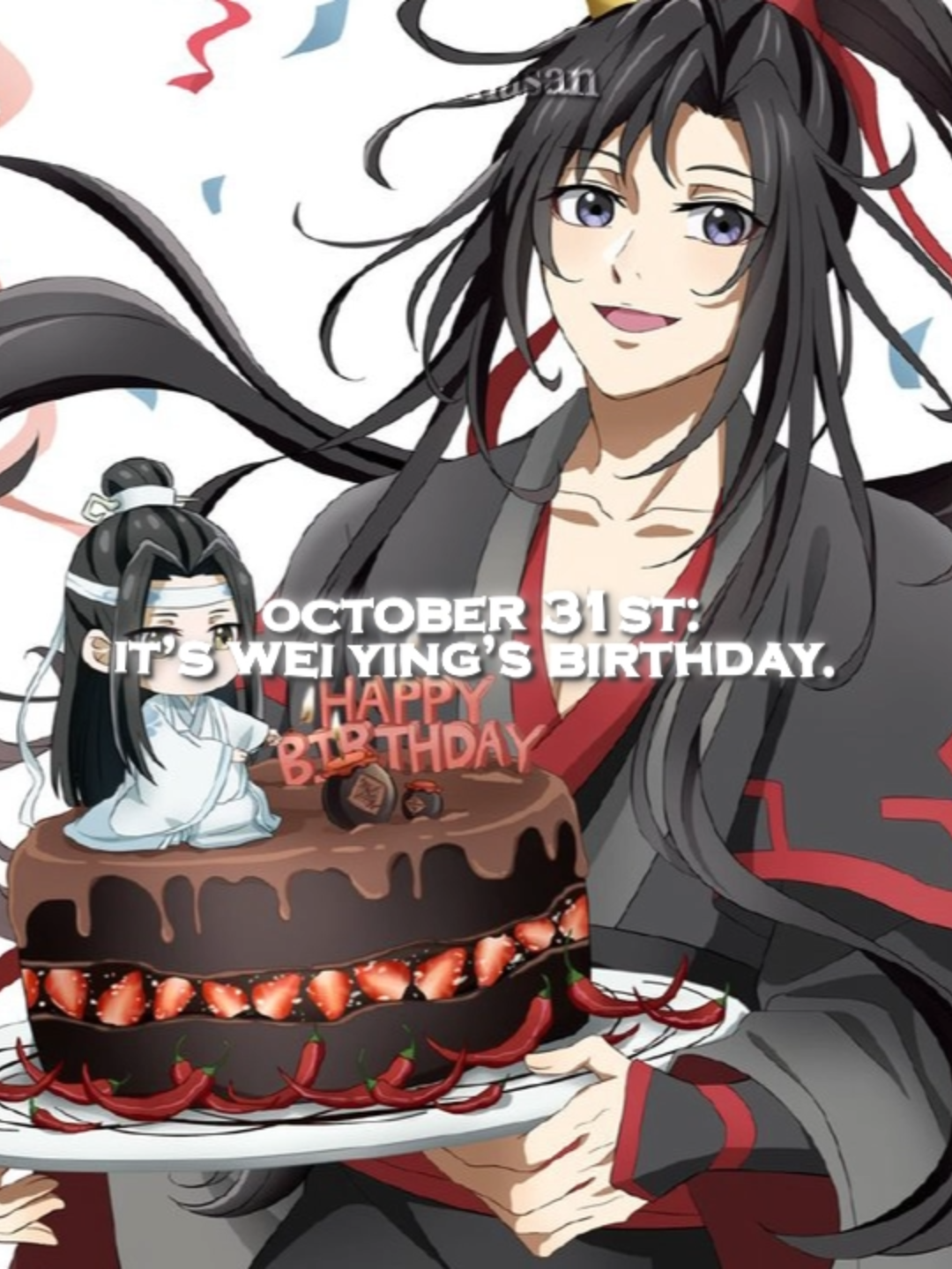 wei ying's birthday>>> halloween #theuntamed #theuntamed陈情令 #modaozushi #weiwuxian #weiying #wangxian #lanzhan #mdzs #lanwangji蓝忘机 #cql #xiaozhan #wangyibo