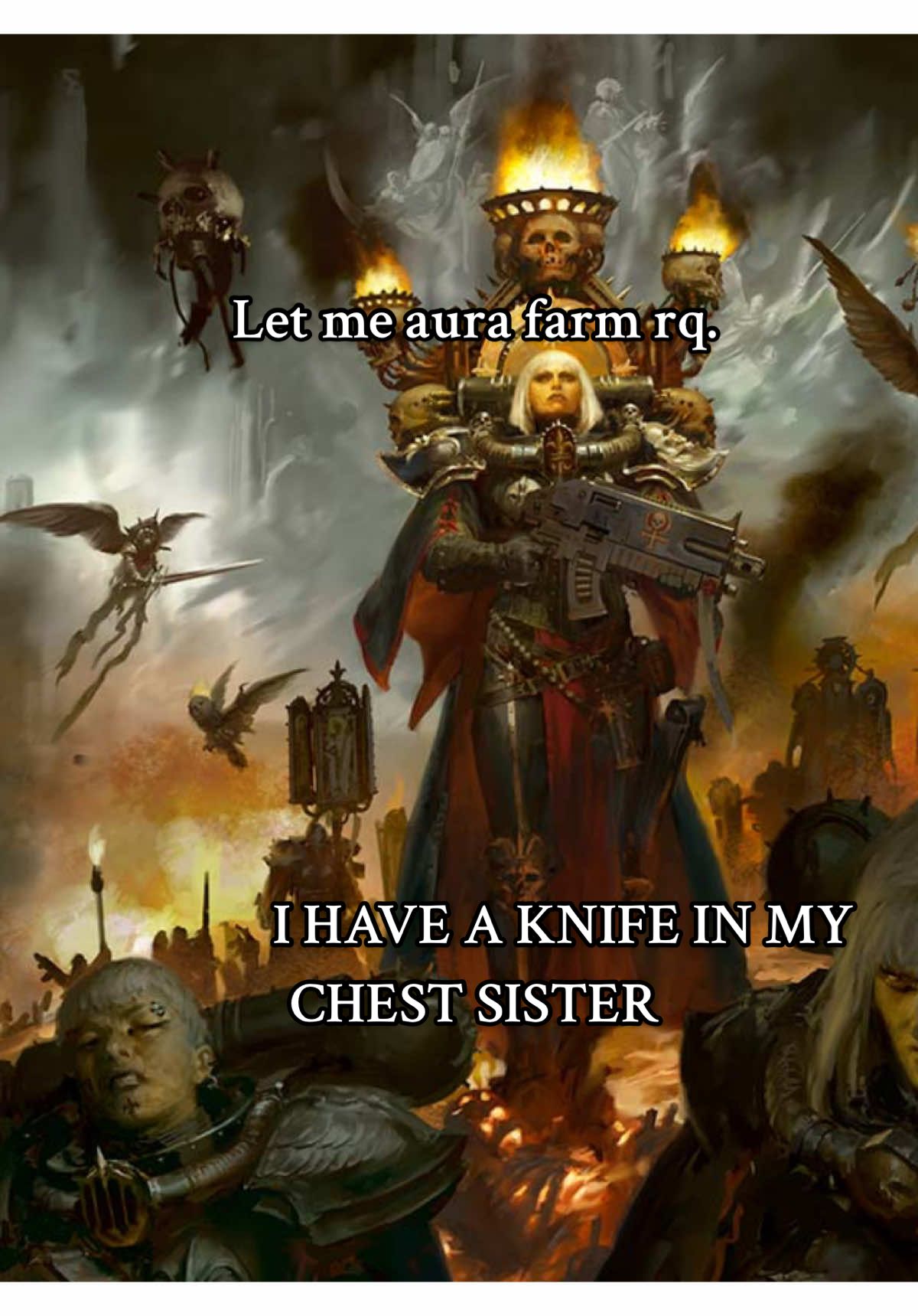 Happy Early Halloween! You all are awesome!:) @DreadAnon sorry for using another one of your audios😅 they’re good🤷 #warhammer40kmeme #spacemarines40k #spacemarines2 #inktober #spacemarines 