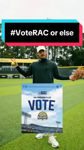 #VoteRAC OR ELSE! (Only if you want be to stay a Savannah Banana) You have until 8pm est today to #voteRAC or else.  Vote at: bananaball.com/player-draft 