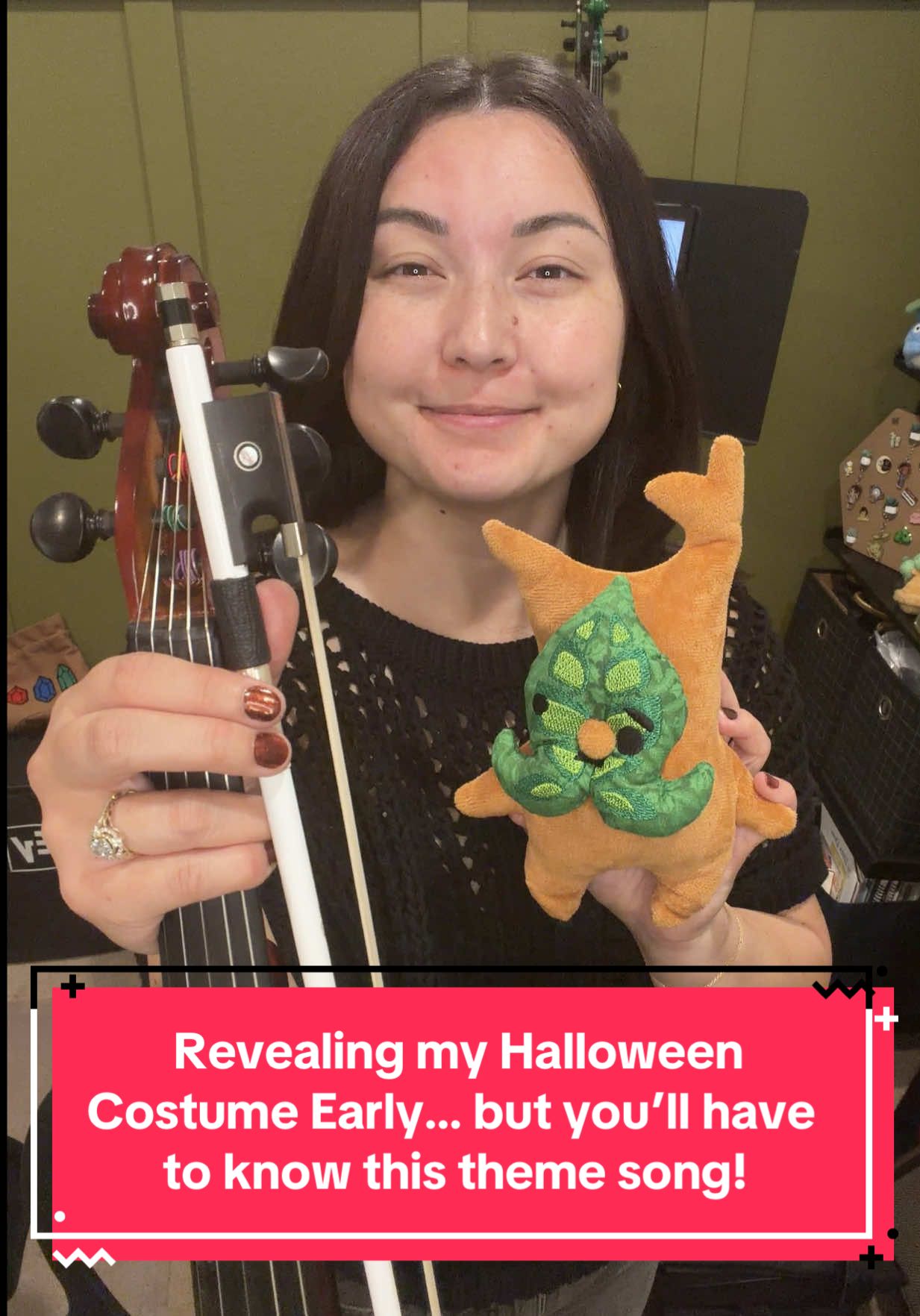 I’m revealing my Halloween costume a day early … but only if you know this theme song! 🍃 Bonus Hint: this character is also a violinist 🎻 My costume will be making its debut at the OneAnime Convention —which starts tomorrow! I’ll be performing this tune, as well as several other anime and video game covers. Make sure to catch me in the Grand Ballroom:           💚 October 31st @ 1:30 PM           💚 November 1st @ 3:00 PM . .. … .. . #violin #thelegendofzelda #videogamemusic #windwaker #makar 