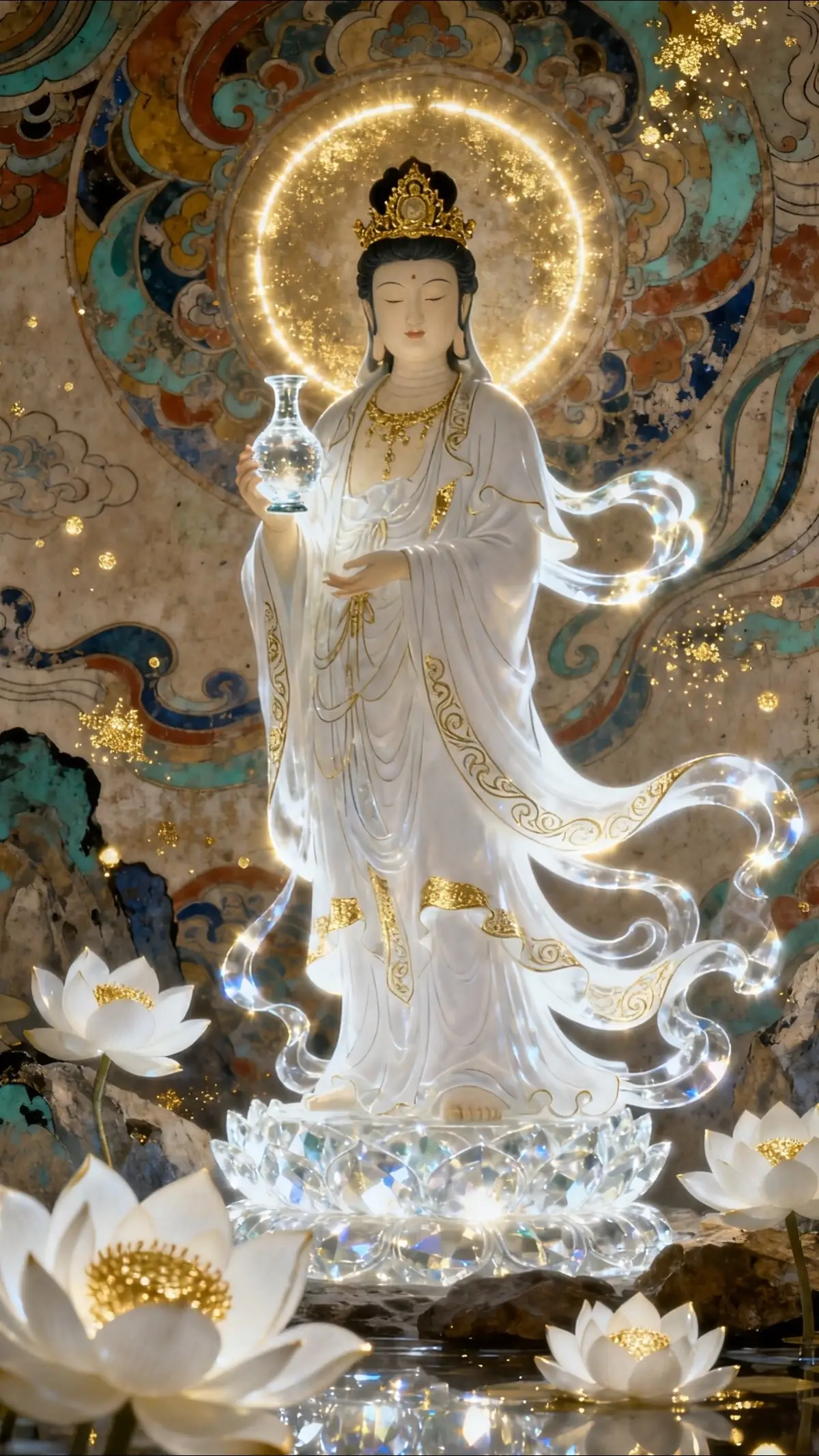 Quan Thế Âm Bồ Tát là một vị Bồ Tát nổi tiếng trong Phật giáo, hiện thân cho lòng từ bi vô lượng, được tôn thờ rộng rãi như một đấng cứu độ chúng sinh. Tên gọi 