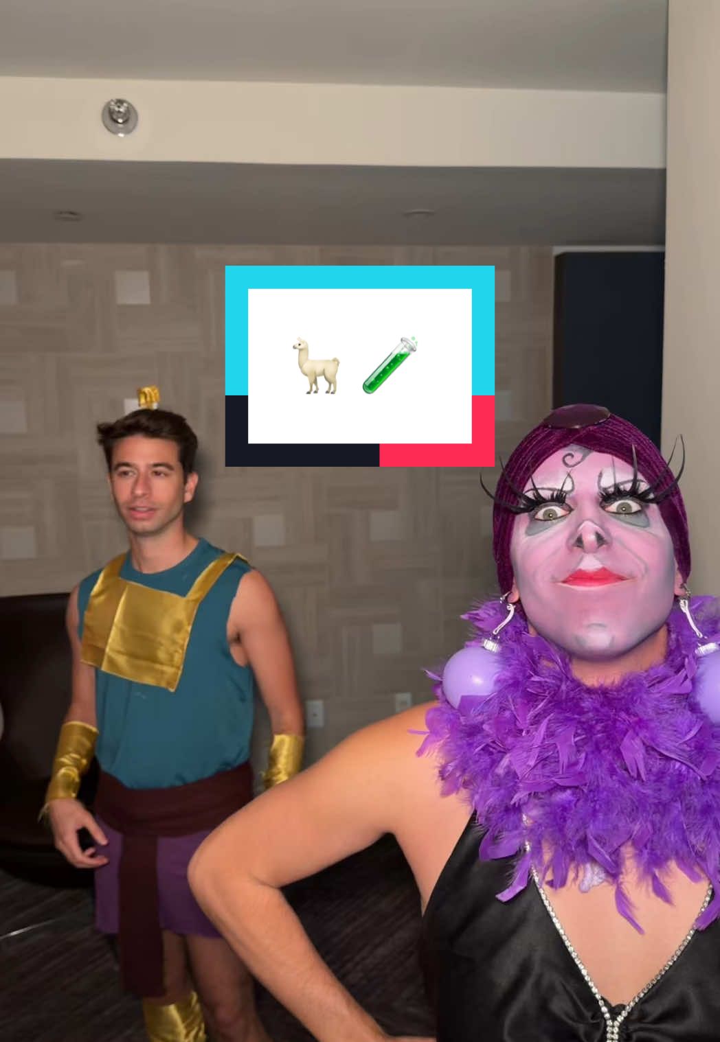 I bet you weren’t expecting THIS 🦵 🔪! #emperorsnewgroove #yzma #halloween #kuzco #kronk @Disney @Jordan & Roy Journeys @brian 