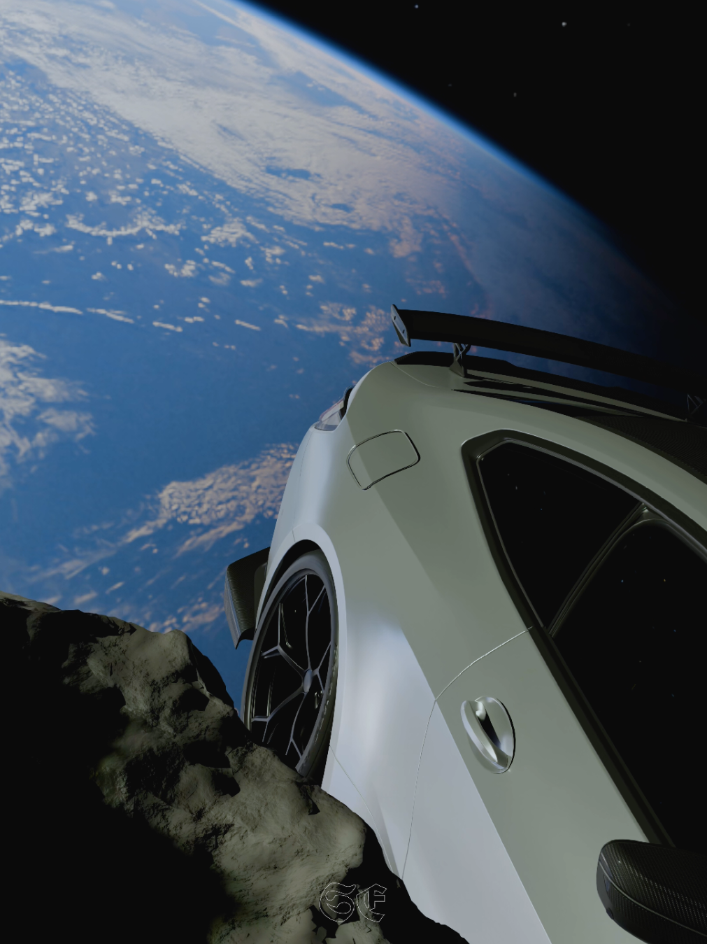 BMW in space 🚀🌎 Name song: Vision Ultra Slowed🎵🌕