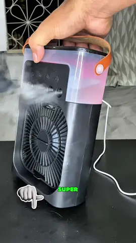 Mini Ar Condicionado Climatizador Umidificador Ventilador Água Com LED Portátil