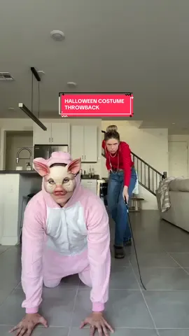 Throwback to last year’s Halloween costume @Dadson Farms #halloweencostume #halloweentransition #showpigs #livestockshow #dadsontiktok 