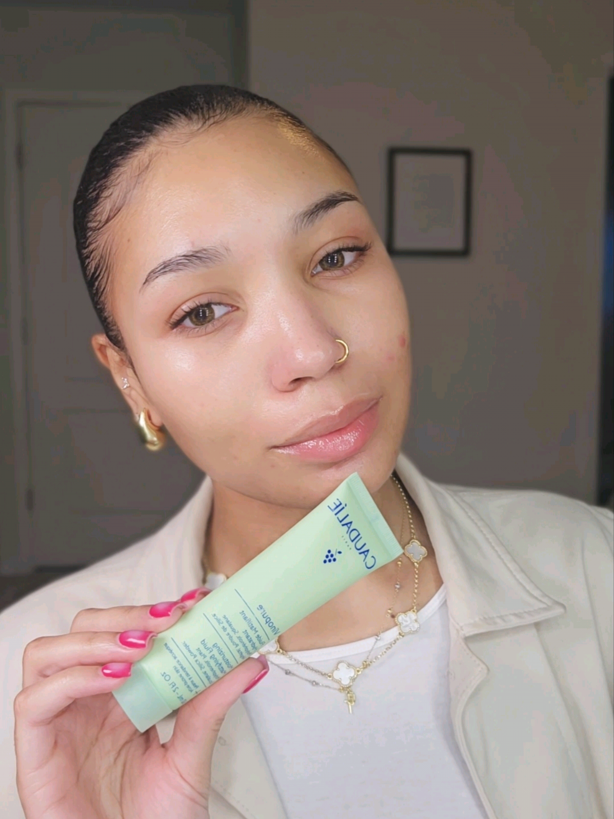 what a great moisturizer for oily/acne prone skin 💚✨️ @Caudalie  #caudalie #skincare #skincareroutine #oilyskin #acneproneskin 