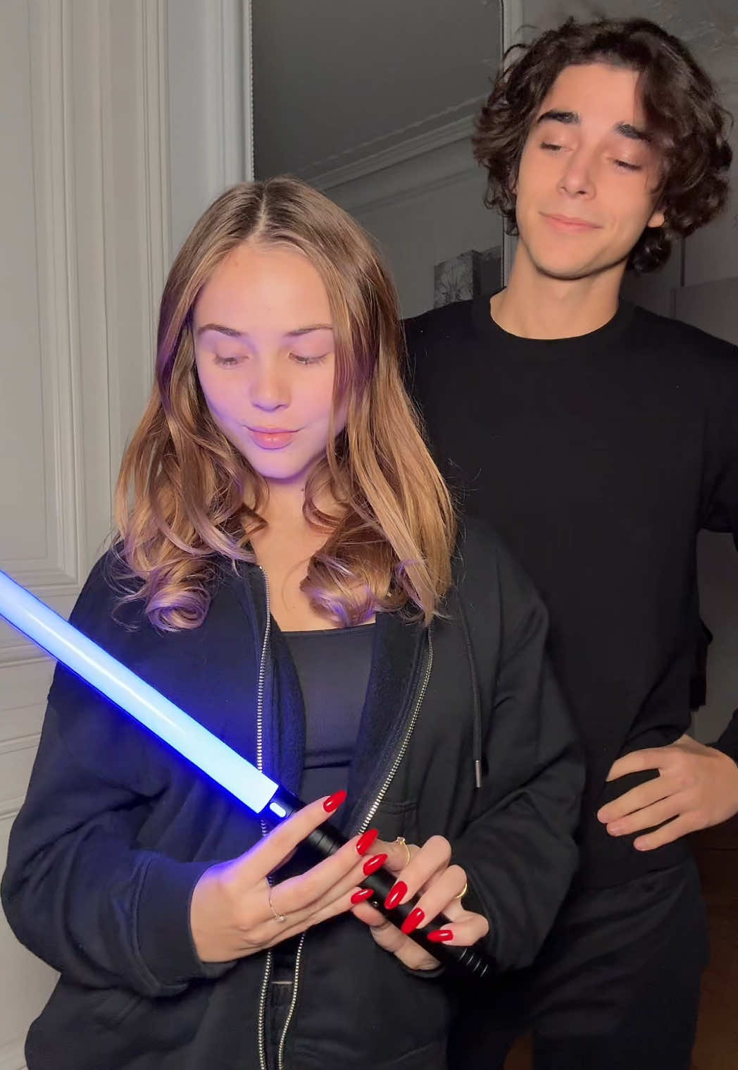 starwars pour notre avant dernier look d’halloween 🥹🤍 #starwars #halloweencostume #anakinandpadme 