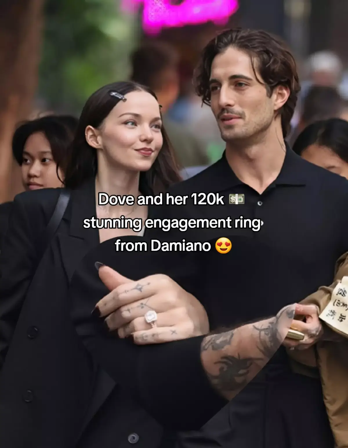 A stunning ring for a princess from her prince ❤ #dovecameron #damianodavid #måneskin #fyp #weddingvibes 