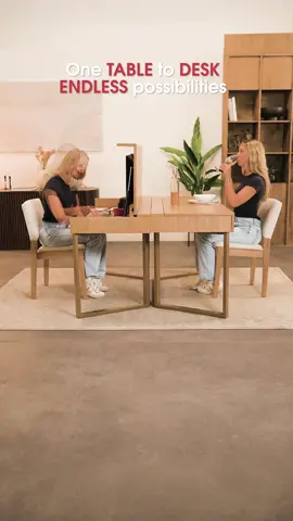 One table, all occasions: The Transformer Table to Desk is your workspace and dining spot in one!#transformertable #furniture #table #transformation #Home 