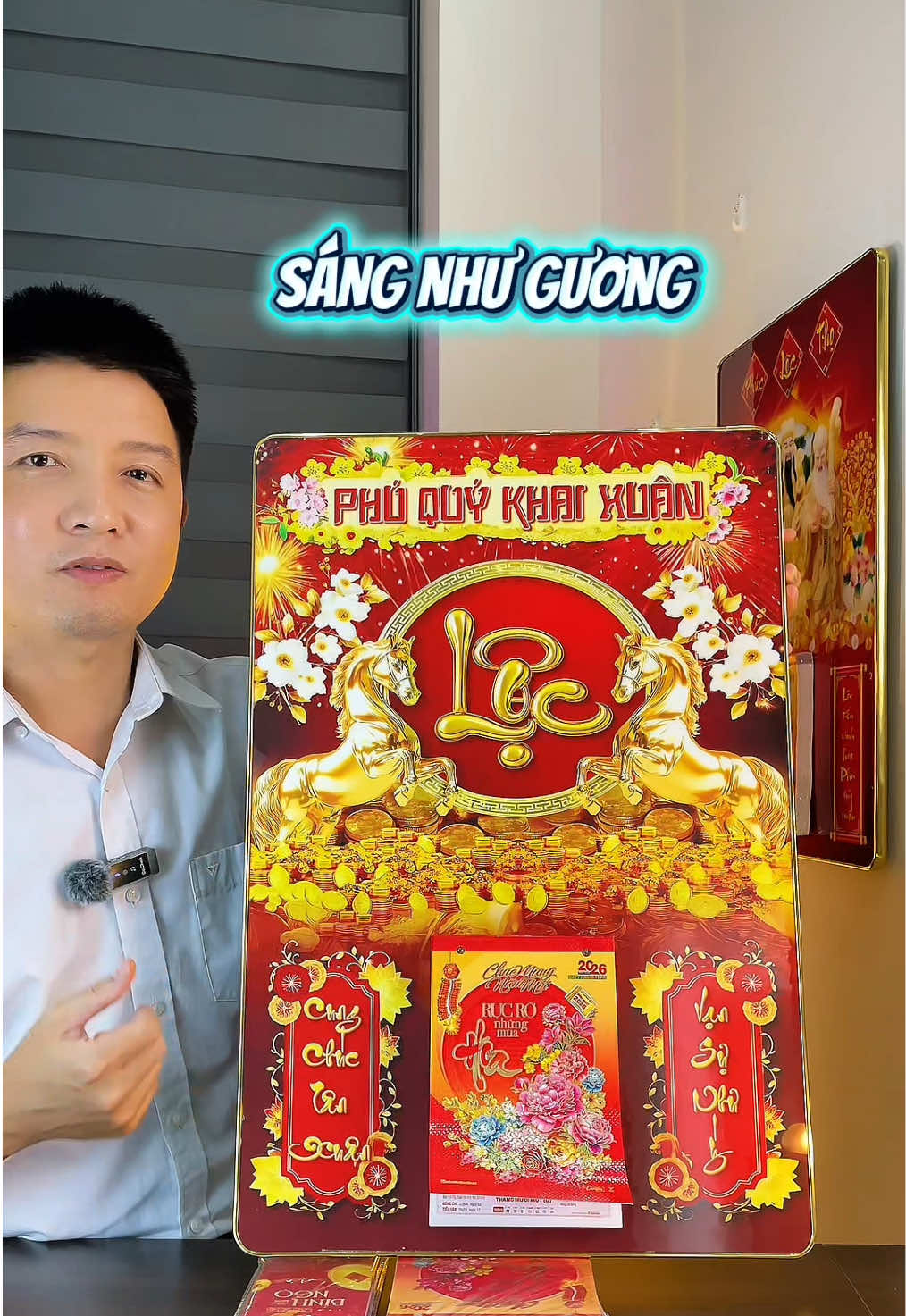 Lịch tráng gương đẹp sang sáng bóng #lich2026 #lichtet #lichtreotuong #lichmaihuyenanh #daitivishop 