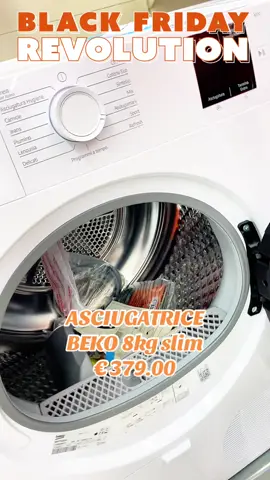 💨 Black Friday Di Lella: asciugatura perfetta a portata di mano! Dal 30 ottobre al 16 novembre, porta a casa la Beko Asciugatrice Slim 8 kg a soli €379 🧺 🛒 Ordina online o vieni a trovarci nei negozi Di Lella — scorte limitate! #BlackFriday #DiLella #Beko #Asciugatrice #CasaPulita #Elettrodomestici #neipertee