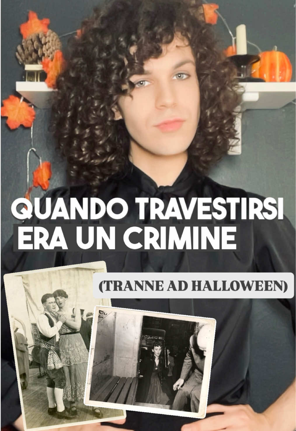 Halloween: La Notte Segreta di Libertà per la Comunità Queer 🏳️‍🌈🏳️‍⚧️🎃  * Parliamo di come Halloween fosse storicamente un momento cruciale di libertà per la comunità queer, un’occasione unica in cui le personalità Transgender ⚧️ potevano esprimere la propria identità in un periodo in cui il cross-dressing era illegale e perseguitato in città come New York e San Francisco. #halloween #crossdressing #transessuali #transessualità #transita #transitalia #storia 