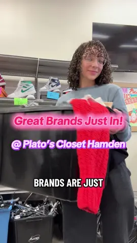 Take a look at these great brands just in! 🛍️ Never pay retail again when you shop at Plato’s Closet Hamden 💜 #platoscloset #thrifting #fall2025 #halloween #alo 