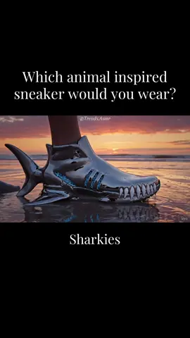 These animal inspired sneakers are unreal! #asmr #aiasmr #viral #aigenerated #sneakers 