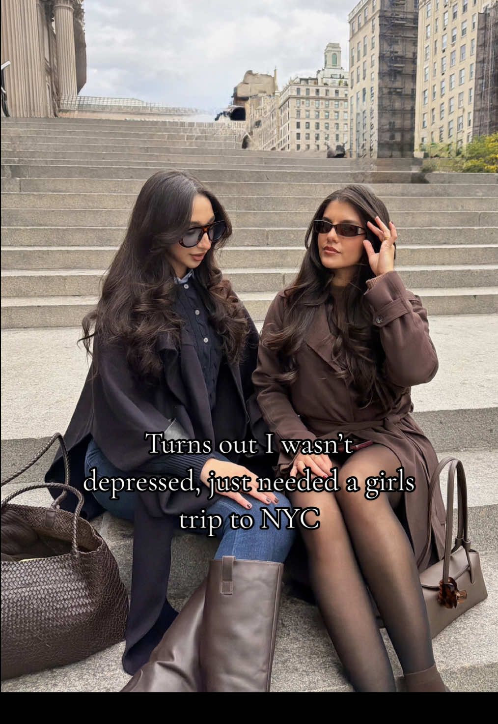 Spotted on the steps of the Met, S&B @Reema Bassoumi #bestfriend #nyc #girlstrip 