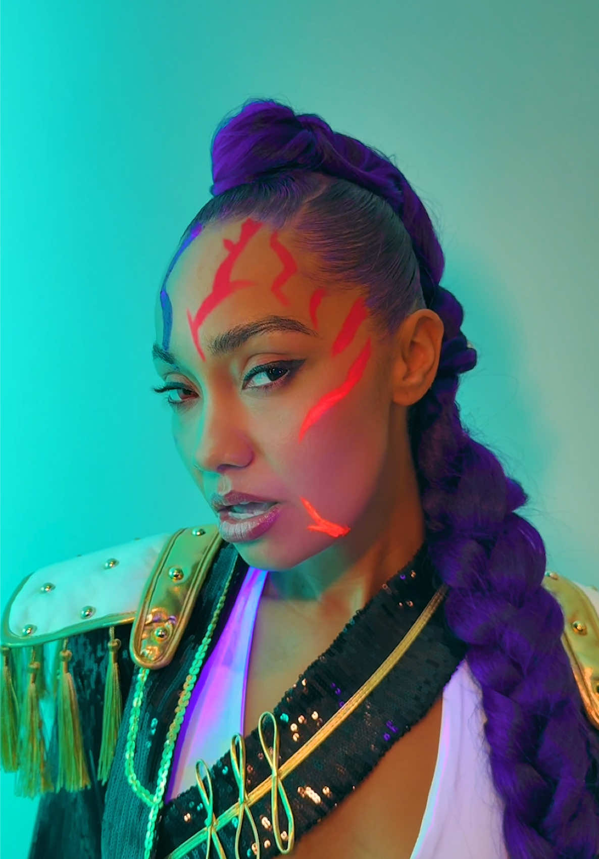 Of course I had to be Rumi for Halloween... I think I'm actually more obsessed than my daughters! we stan K pop demon hunters in this house #halloween #kpopdemonhunters #rumi @Paige Cole With 3 Ears 👂🏾 