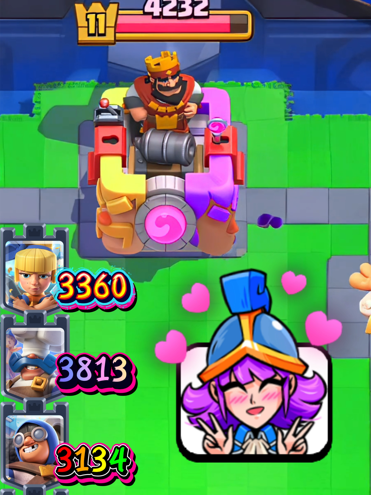 ROYAL HOGS EVOLUTION vs TOWER TROOP #clashroyale #supercellcreator #battle #UFC