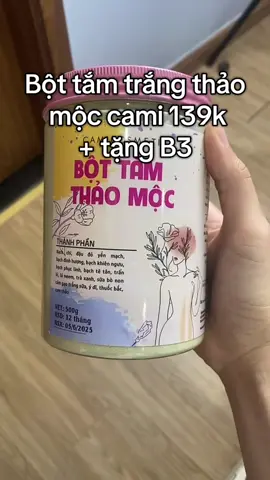Dùng 1 tuần là trắng sáng r chị em ơiiii. Săn ngay trên video của tui để có giá hời nhaaa #cami #bottamtrangthaomoc #tamtrang #giangreview💄 #xuhuongtiktok 