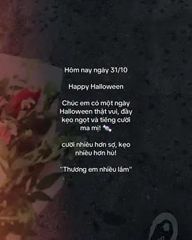 Chúc em Halloween 🎃 vui vủi nhá #16th01_tamtrang #xuhuong #tamtrang 