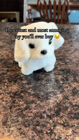 This tiny puppy walks, hops, and yips — just like a real one 🐶💛 Battery operated and toddler approved! #ToyPuppy #ToddlerToys #InteractiveToy #KidsGifts #ToyDog    