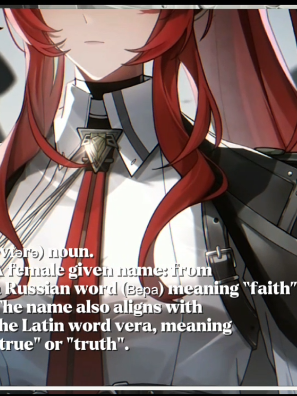 [Happy Activation Date❕] A lil fun fact(?) about her name!(Idk if y'all already know or nah) She has a Slavic name. 