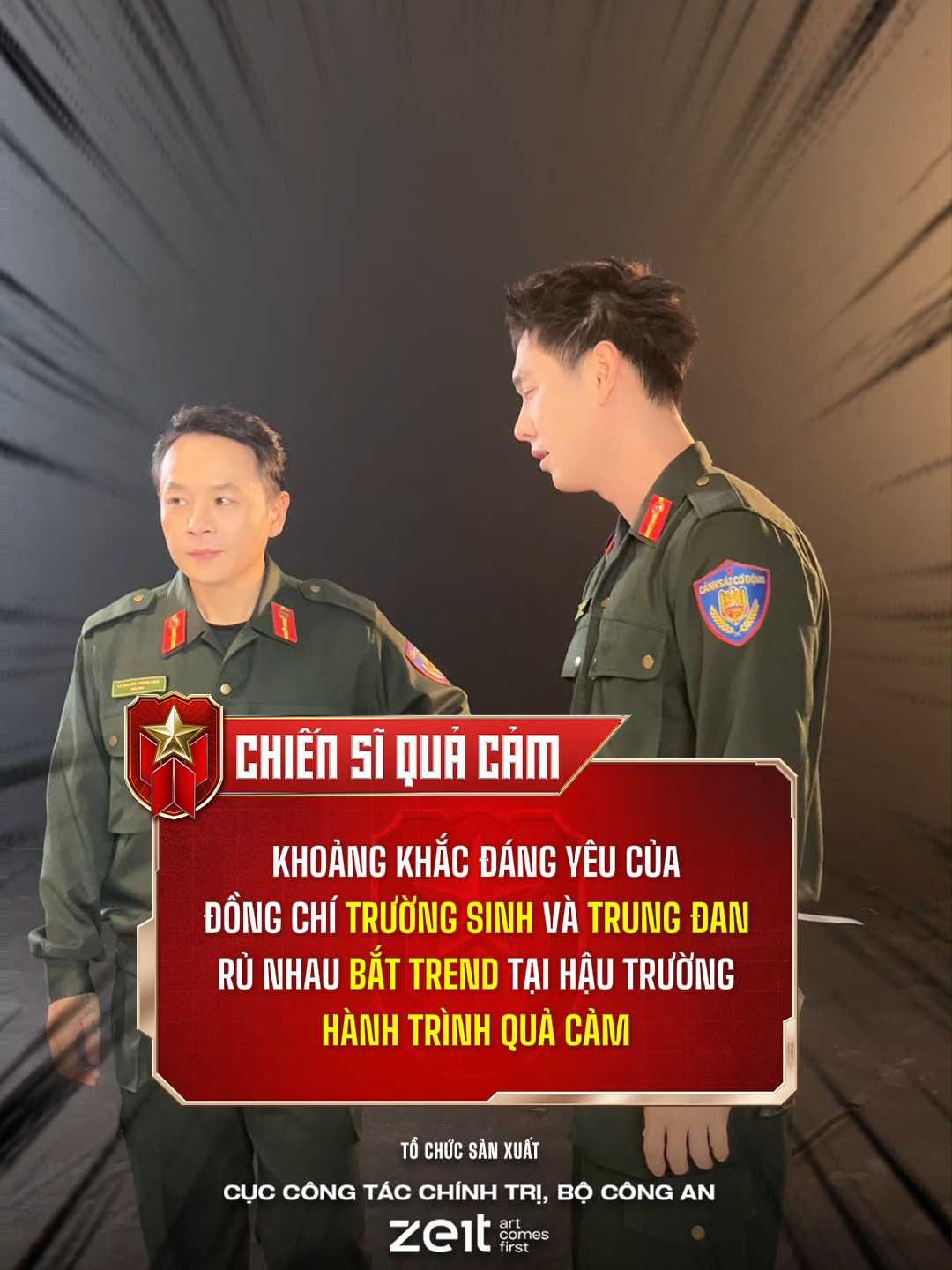 Nay Cảm tung hậu trường chấn động từ các đồng chí #ChienSiQuaCam #BoCongan #Zeit #TikTokGiaiTri #hanhtrinhquacam #songluan #binz