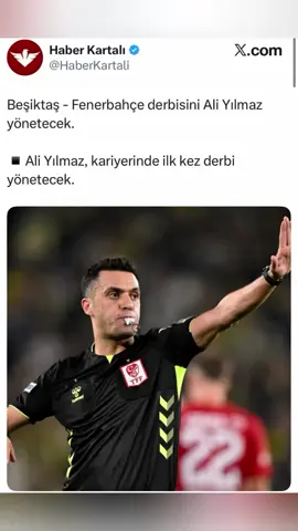 Beşiktaş Fenerbahçe maçının hakemi Ali Yılmaz oldu!  #beşiktaş #fenerbahçe #hakem #aliyılmaz #keşfet 