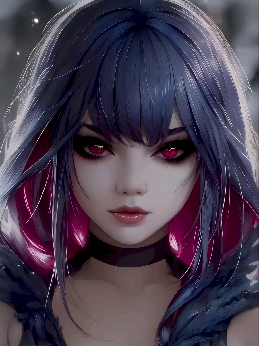 #snow #gothgirl #waifu #wallpaper#livewallpaper 